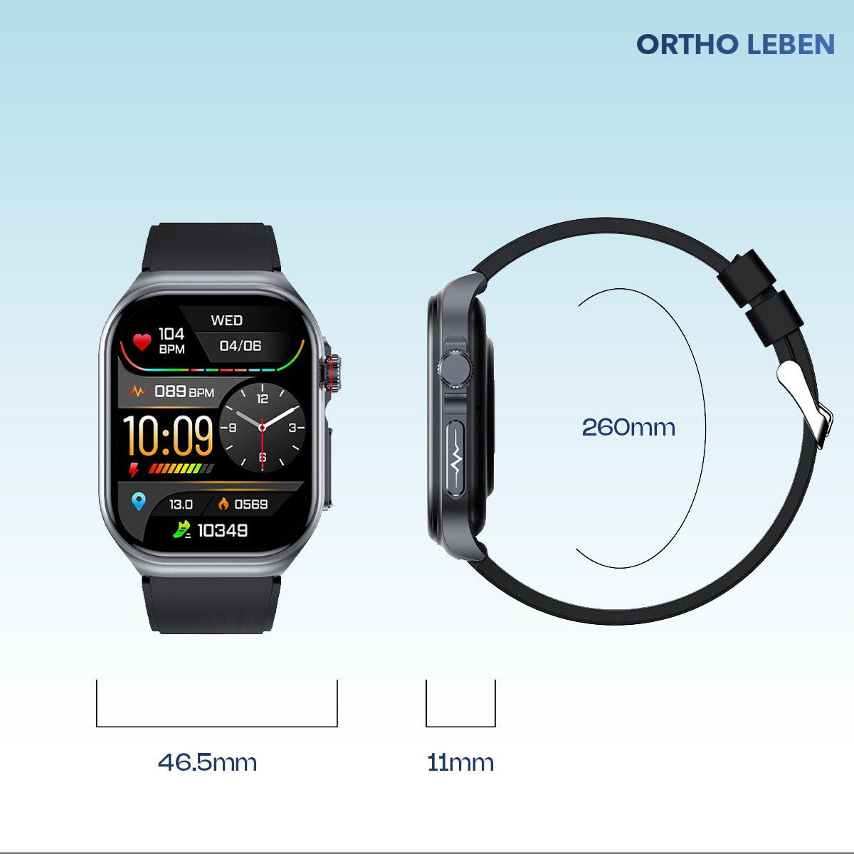 OrthoWatch Arca® – Senioren Smartwatch mit Sturzerkennung & SOS-Notruf